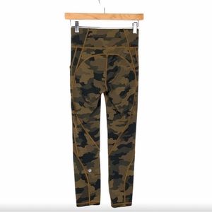 Lululemon Time to Sweat Crop, Size 12 Camo